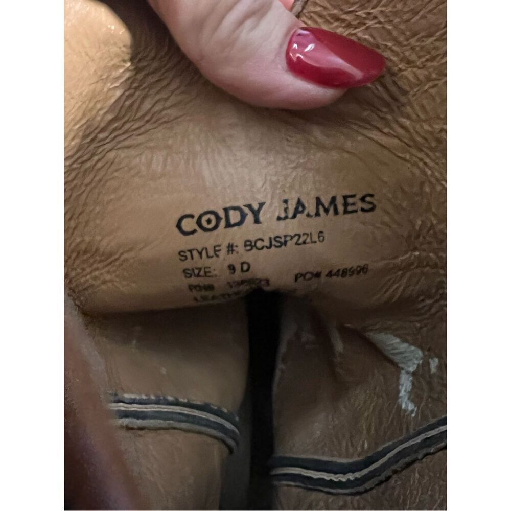 Cody James Size 9D Two Tone Brown Western Boots Cowbo Rodeo Ranch Farm Workwear - Picture 16 of 16